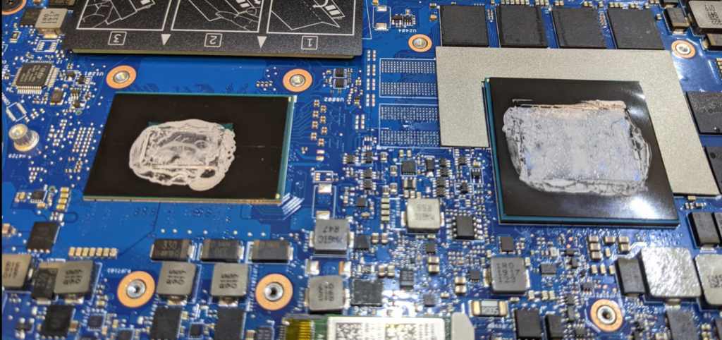 cpu gpu inspection and removing old thermal compound 
